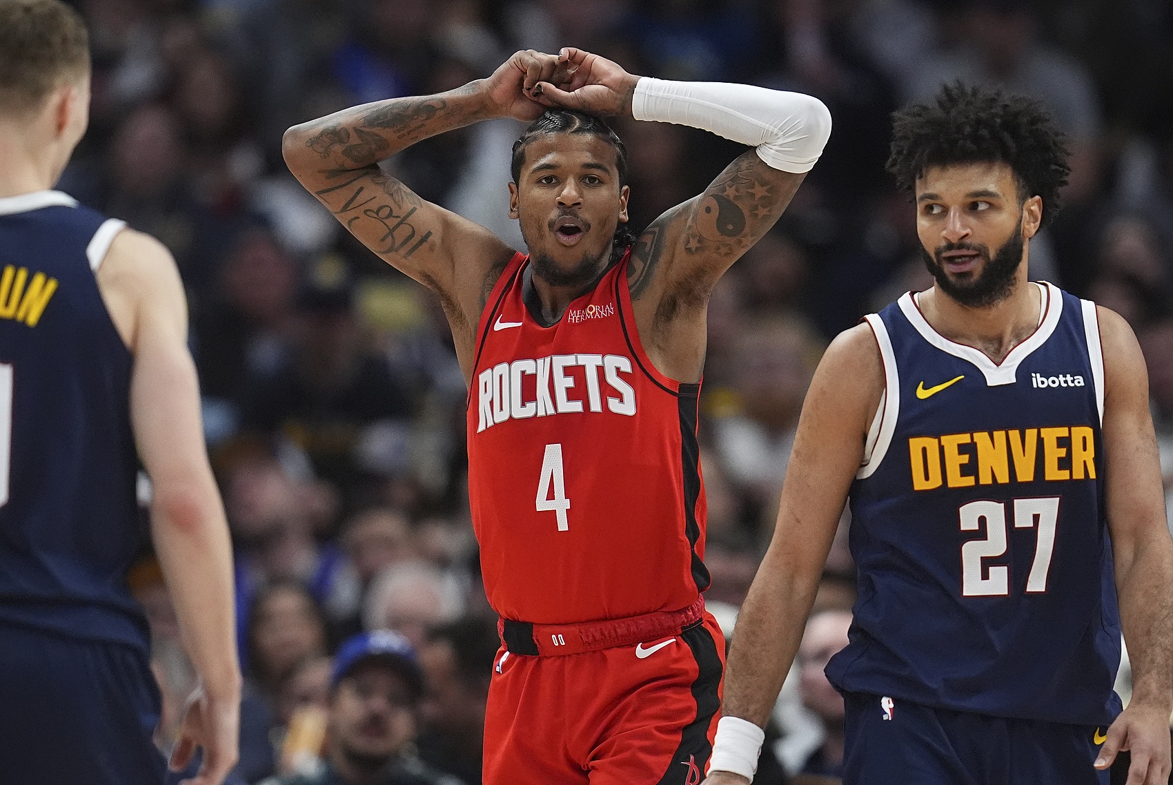  约基奇缺阵！火箭10连胜稳了？ESPN预测明日胜率：火箭高达85.4%
